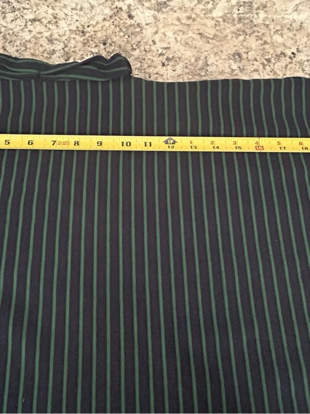 Pistola Olivia Twisted Sleeve Marina Striped Navy Green Muscle Tee Shirt Size M - Picture 10 of 10